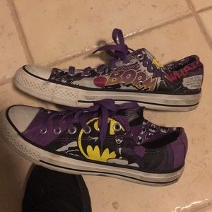 purple batman converse